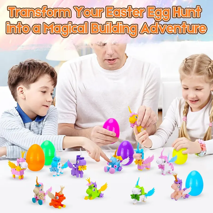 24 Pack Prefilled Easter Eggs with Dinosaur Toy Stress Relief Toys – Colorful Easter Egg Fillers-LIN