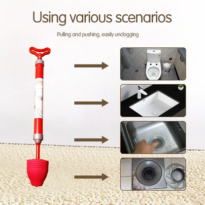 All-Purpose Toilet Unclogging Tool: Nemesis forKitchenSewer and Bathroom Clogs, New High-PowerUncloggingGadget-LIN