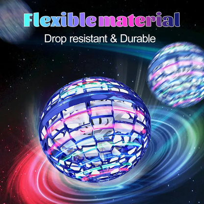 Ufo Smart Inductive Spinning Ball Magic Flying Ball Levitation Ball Fingertip Glowing Magic Ball Stress Relief Toy for Kids,360°Rotating Hand Controlled Drone Orbit,Hand Controlled Mini Drone with Led Lights, Cool Toys Gift for Boys & Girls-LIN
