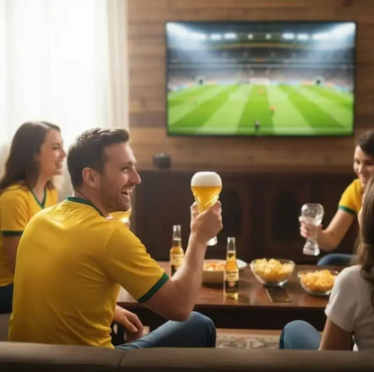 Two Packs World Cup 2026 Soccer Beer Glass Drinkware-160zTrophy Shaped Drinking Cup for Viewing Parties -Premium Football Merchandise & Novelty Gifts forSoccer Fans-LIN