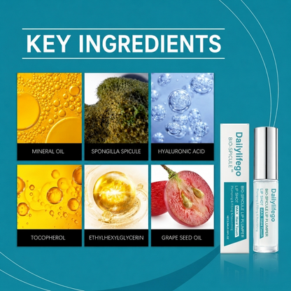 💋Bio-Spicule Lip Plumping Shot-Instant Volume Look • Glass Glow Finish • Nourishing Lip Care-HS